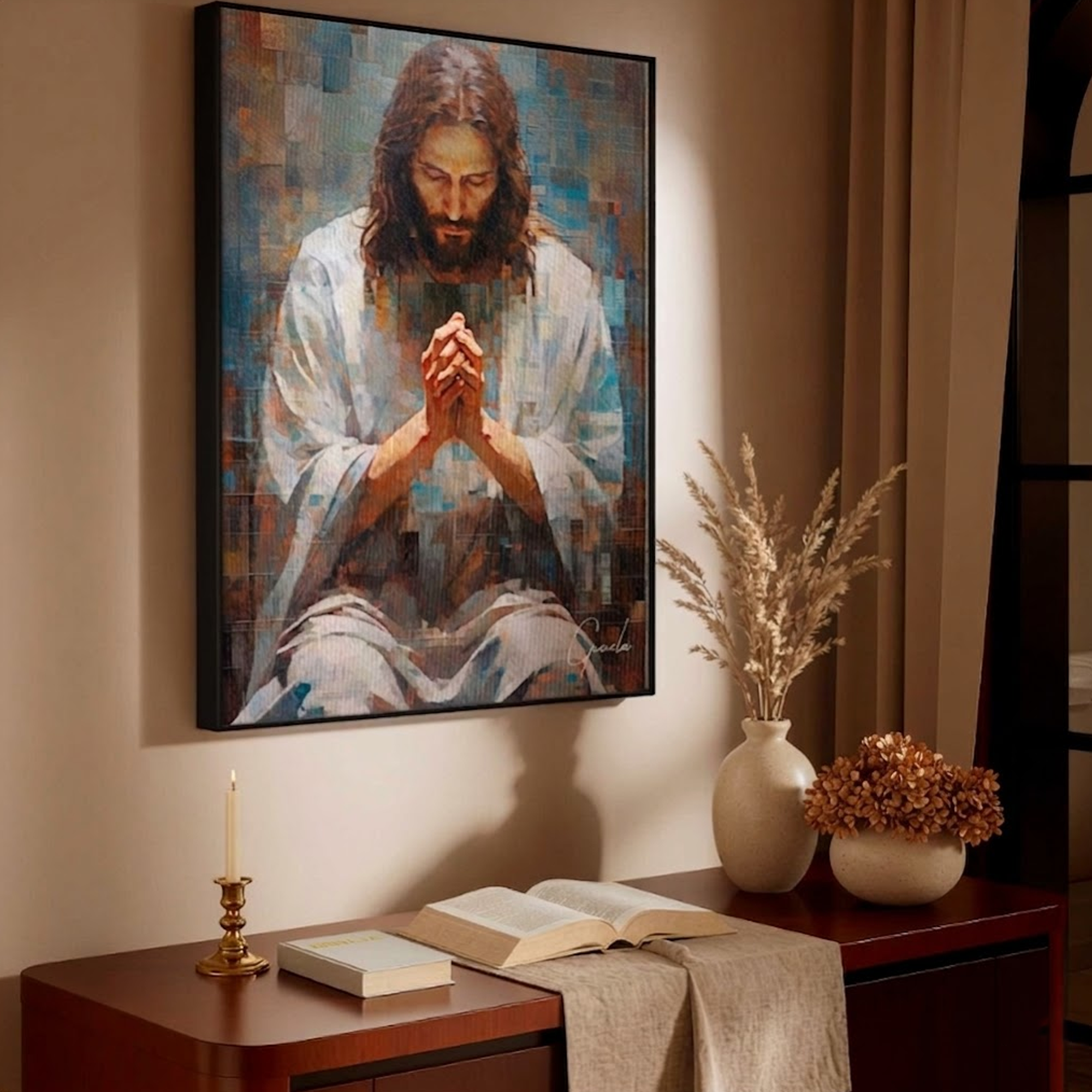 Divinity in Pieces Canvas Home Decoration